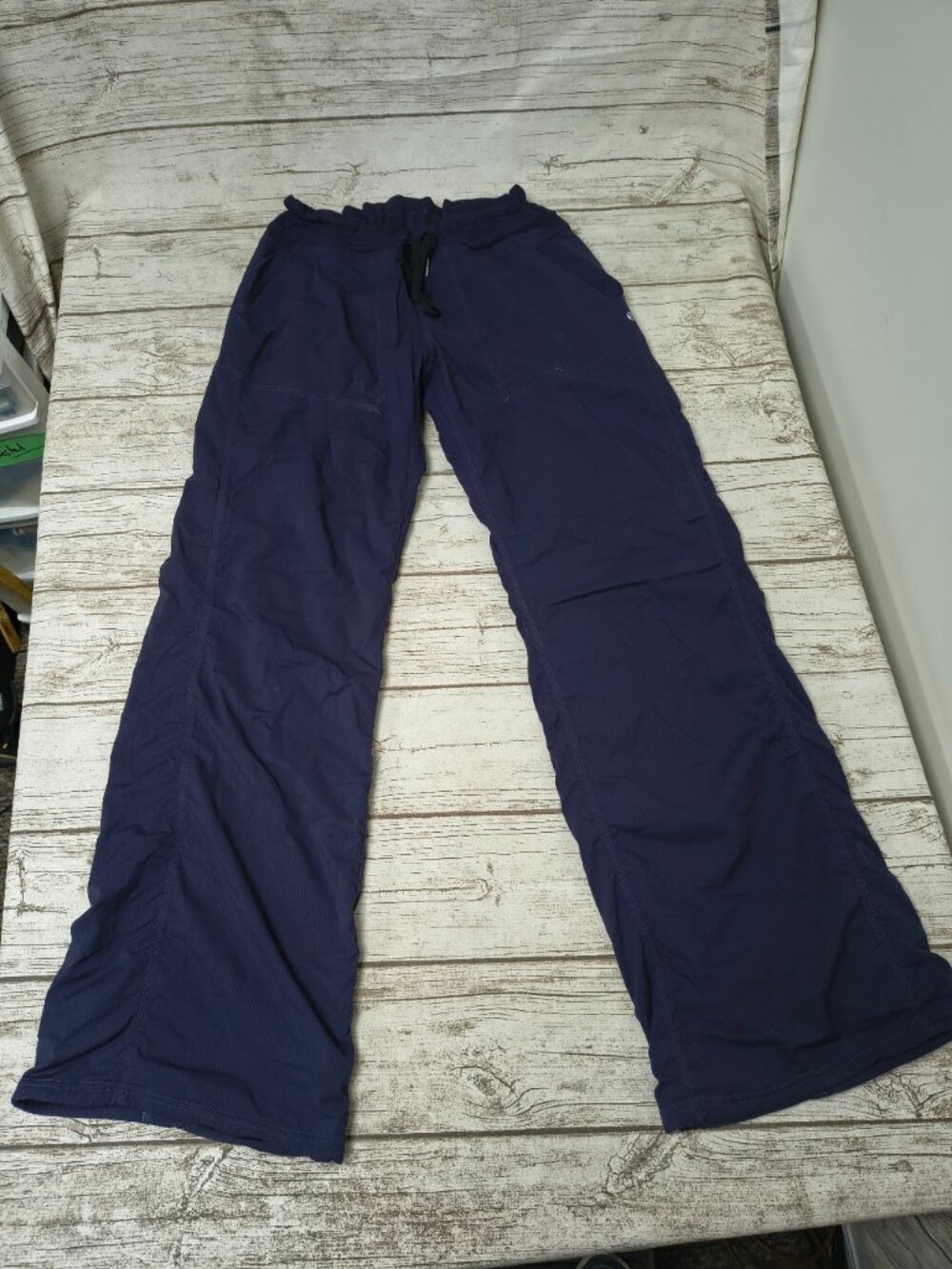 Lululemon Navy Blue Wide Leg Lined Studio Dance Pants Size 10